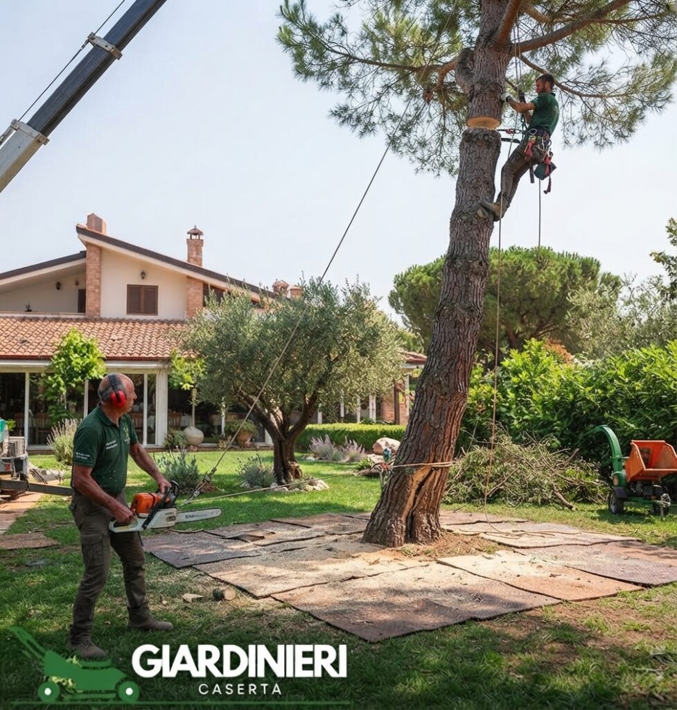 Potatura in quota – Giardini Fioriti, giardinieri a Caserta