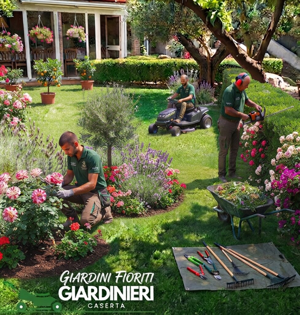 Cura delle aiuole fiorite – Giardini Fioriti, Caserta