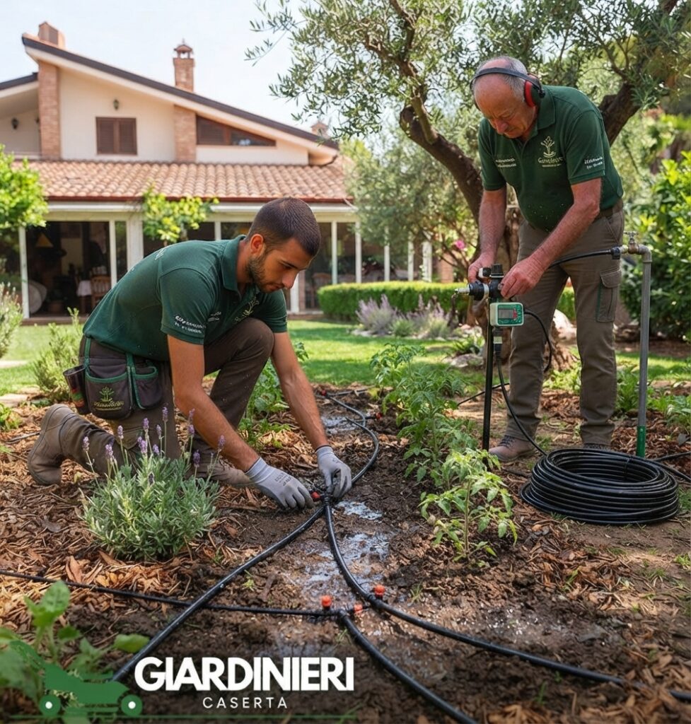 Impianto di irrigazione a goccia – Giardini Fioriti, Caserta